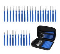 QWORK® 30 PCS Strumenti Rimozione Auto Terminali, Extractor Kit per Auto Elettrico Connettore, Auto Pin Extractor Kit