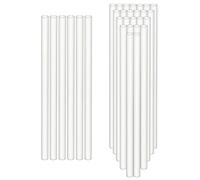 QWORK® 30 pezzi supporti per torta in plastica, aste di supporto per torta, tasselli per torta bianchi, 24 cm, per torte a più livelli