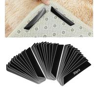 QWORK® 30 Pezzi Tappetino sottotappeto Antiscivolo, Anti-arriccia per tappeti, per Pavimenti in Laminato, Legno e Piastrelle