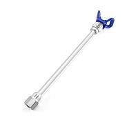 QWORK® 30cm Spruzzatore Airless Spruzzatore di Vernice Spray Gun Punta Estensione + ugello per sedile, Prolunga per pistole a spruzzo airless per raggiungere pavimenti & soffitti, 1pezzi