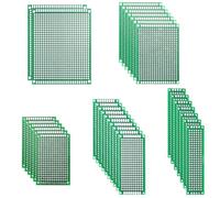 QWORK® 32 Pezzi prototipo PCB a doppia faccia, 6 dimensioni schede PCB, breadboard, compatibile con Arduino progetti