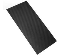 QWORK® 3K Pannello in fibra di carbonio, 100x200x0.5MM, Fibra di carbonio, Nero