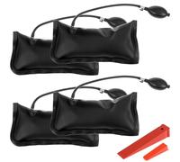 QWORK® 4 Cuscini di Montaggio con Sollevatore ad Aria, capacità di carico di 150 kg con 2 Cuneo in plastica - per l'installazione di Porte e finestre