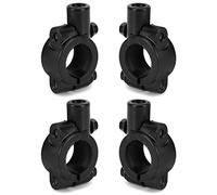 QWORK 4 Pezzi attacco di specchietto da 22 mm / 7/8", motociclo retrovisore adattatore, staffa specchietto moto da 10 mm, per moto da bicicletta dirt bike ATV
