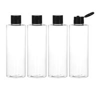 QWORK® 4 Pezzi bottiglie da viaggio 250ML, bottiglie viaggio liquidi riempire con tappo flip, bottiglie vuote, per cosmetici, viaggi, shampoo