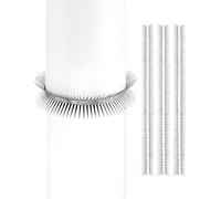 QWORK® 4 Pezzi Cintura Repellente per Gatti, in Acciaio Inossidabile 304, per la casa, per grondaie e Alberi, Lungo 50 cm, può Essere Tagliato