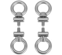 QWORK® 4 Pezzi M4 Bullone Occhiello, per Caravan, Camper, Tende da Campeggio, in 304 Acciaio Inossidabile