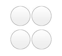 QWORK® 4 Pezzi Pannello Acrilico Rotondo - Spessore 2 mm - Foglio Acrilico Trasparente per DIY Artigianato Cornici (30 cm)