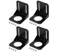 QWORK 4 Pezzi staffa di montaggio per motore passo-passo, supporto per motore passo passo Nema 23 con viti di montaggio
