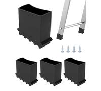 QWORK® 4 PZ Piedini in Gomma Antiscivolo per Scalette - 25x50 mm - Resistenti e Universali