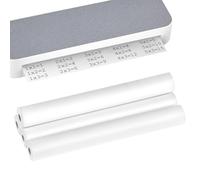 QWORK® 4 rotoli Carta Termica A4 per Stampante Portatile, Totale 100 Fogli, Asciugatura Rapida, Compatibile Universalmente