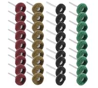 QWORK® 40 pezzi di lucidatura, set di abrasivi ruota di lucidatura, gambo da 3mm, per utensili rotanti