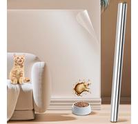 QWORK® 40cmX3m Pellicola protettiva per pareti elettrostatiche, pellicola protettiva trasparente per adesione statica, per cucina, mobili, pareti