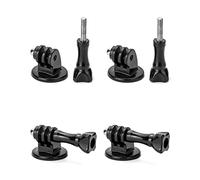 QWORK® 4x Supporto Camera per Treppied con 4x Viti, Compatibile con GoPro Session, GoPro Fusion, GoPro Hero, GoPro Max, SJCAM, Xiaomi