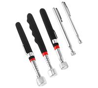 QWORK® 5 Pezzi Asta Telescopica Magnetica, Strumento di Raccolta Magnetico Estensibile, Acciaio Inossidabile, 1.5LB 3LB 10LB 15LB 20LB
