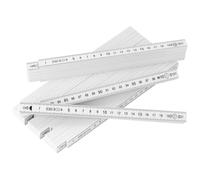 QWORK® 5 Pezzi Metro Pieghevoli, 2 m Righelli Pieghevoli, Metro in Plastica Fibra di Vetro Nero, Righelli