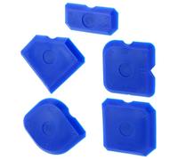QWORK® 5 Pezzi Spatola in Silicone, Strumenti per Sigillatura in Silicone, Spatola per Giunti in Silicone, Utensile Smontaggio del Silicone, per Acrilico e Silicone
