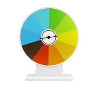 QWORK® 50cm Ruota della Fortuna Multicolore, 10 Sezioni, Facile da Scrivere e Pulire, per Gioco da Tavolo, Lotteria, Promozione delle Vendite