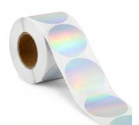 QWORK® 50mmx50mm Laser color rotonde etichette termiche, 400 etichette termiche autoadesive, compatibili con stampanti termiche