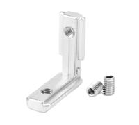 QWORK® 50pz. staffe angolari interne per profili alluminio serie EU 2020 scanalatura 6 mm, M4
