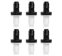 QWORK® 6 confezioni 3/8" 10mm valvola di ritegno ABS valvola di ritegno unidirezionale per gas combustibile,liquida