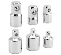 QWORK® 6 pezzi adattatori per bussole, per cricchetto per avvitatore a percussione, da 1/4" a 1/2", da 3/8" a 1/2", da 1/4" a 3/8", 1/2" a 3/8", da 1/2" a 1/4", da 3/8" a 1/4"