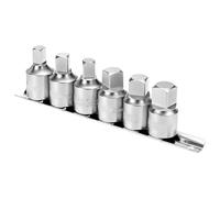 QWORK® 6 Pezzi chiavi tappi drenaggio olio set, attacco da 1/2", 8mm, 10mm, 12mm, 14mm, 1/2", 3/8" chiave di servizio olio