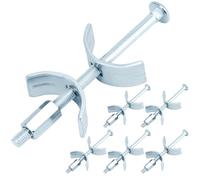 QWORK® 6 pezzi connettori per mobili connettori per piano di lavoro da 100 mm, acciaio zincato