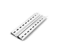 QWORK® 6 Pezzi Guida Din In Alluminio, Guida Din, 35 mm Di Larghezza, 7.5 mm Di Altezza, 200 mm Di Lunghezza, Per Installare Apparecchiature Elettriche Come Interruttori Automatici