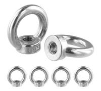 QWORK® 6 pezzi M12 Dado a Occhiello, acciaio inossidabile 304, Dado di Sollevamento, per Accessori di Sollevamento