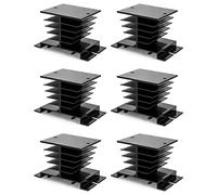 QWORK - 6 Pezzi Relè a Stato Solido SSR Dissipatore in alluminio, dissipatore di calore per SSR-10A, 25A, 40A