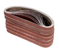 QWORK® 60 Pezzi Nastri Abrasivi 13 x 457 mm, Grane Miste 40/60/80/120/180/240, per Levigatrice a Nastro