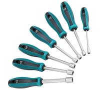 QWORK® 7 Pezzi Cacciavite a Bussola, 6-12 mm Set Cacciaviti, Chiavi a Tubo, per Viti Esagonali