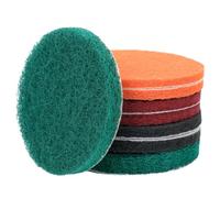QWORK® 8 pezzi di spugne abrasive dischi di lucidatura da 125 mm, granulometria P80-P150-P250-P600, resistenti all'acqua e all'olio, per levigatrici rotonde ed eccentriche