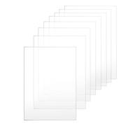 QWORK® 8 Pezzi Fogli acrilici trasparenti, Lastra trasparente, 297mm x 210mm, Per Cornice, Progetti Di Visualizzazione, Pittura