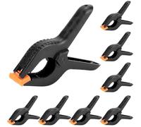 QWORK® 8 pezzi Morsetti a Molla in Nylon - 6 Pollici 15.5 cm - per Fai da te, Falegnameria, Studi Fotografici, Telone