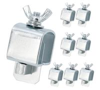 QWORK® 8 Pezzi Morsetto per Saldatura di Testa, Accessori per Saldatura in Lega di Acciaio, Morsetti per Saldatura di Testa Posizionatore per Auto, Telaio di Finestra, Pannello di Porta