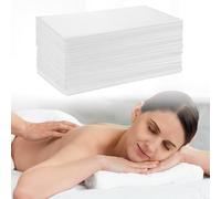 QWORK® 90 pezzi Lenzuola per lettino da massaggio usa e getta, tessuto non tessuto traspirante, 80 * 180 cm, ideali per saloni, spa, negozi di tatuaggi