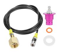 QWORK® Adattatore CO2 Tubo ad Alta Pressione 1,5 m, Quick Connect CO2 W21.8-14 Cilindro Adattatore, Compatibile con SODASTREAM Duo/Terra/Art