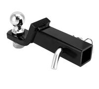 QWORK® Adattatore per gancio di traino per veicoli statunitensi - Abbassato di 50 mm - Capacità di carico di 2800 kg - Attacco a sfera da 50 mm - Perno da 16 mm