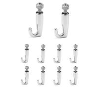 QWORK Art Gallery - Ganci per appendere cavi metallici, regolabili, per cavi in acciaio da 2 mm, confezione da 10