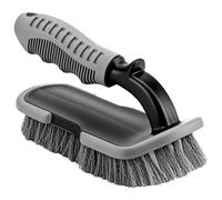 QWORK® Auto Polster Bürste Teppich Bürste - Setole rigide, manico ergonomico, per casa e veicolo