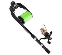 QWORK® Avvolgilenza portatile da pesca, stazione avvolgilenza per baitcasting/traina/mulinello da spinning, realizzato in fibra composita