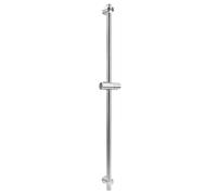 QWORK® Barre de douche 100 cm con supporto soffione doccia regolabile - Acciaio inossidabile SUS 304 - Finitura spazzolata - Fori di montaggio regolabili