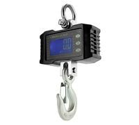 QWORK® Bilancia sospesa digitale, 1000kg, bilancia a sospensione in alluminio, per la pesatura del molo, industriale, pesca