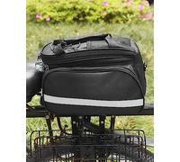 QWORK® Borsa Posteriore per bicicletta, Borsa per bici, Multifunzionale Custodia, Con parapioggia, 27L, Tessuto Oxford 600D