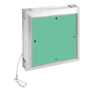 QWORK® Botola d'Ispezione 20 x 20 cm, telaio in alluminio, cartongesso 12.5 mm