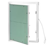QWORK® Botola d'Ispezione 30 x 40 cm, telaio in alluminio, cartongesso 12.5 mm