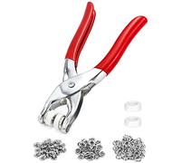 QWORK® Bottoni automatici a Pressione con pinze, con 100 pezzi per il 25 Complete Maschio e femmina Snaps, 9.5mm, per abiti per bambini, jeans, vestiti