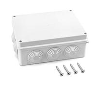 QWORK® Cassetta di Derivazione, Scatola a tenuta stagna, IP65, per comunicazioni elettriche, Bianco, 200 x 155 x 80 mm